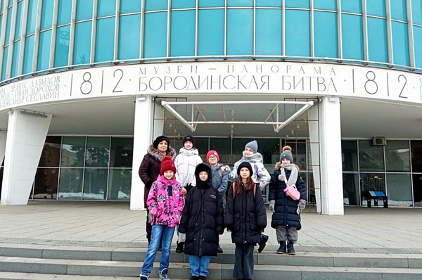 Ученики школы № 2070 побывали в музее-панораме «Бородинская битва» 